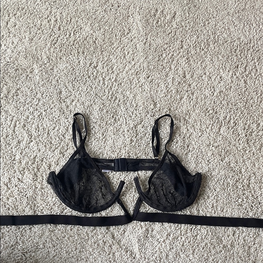 Elegant Black Lace Bralette